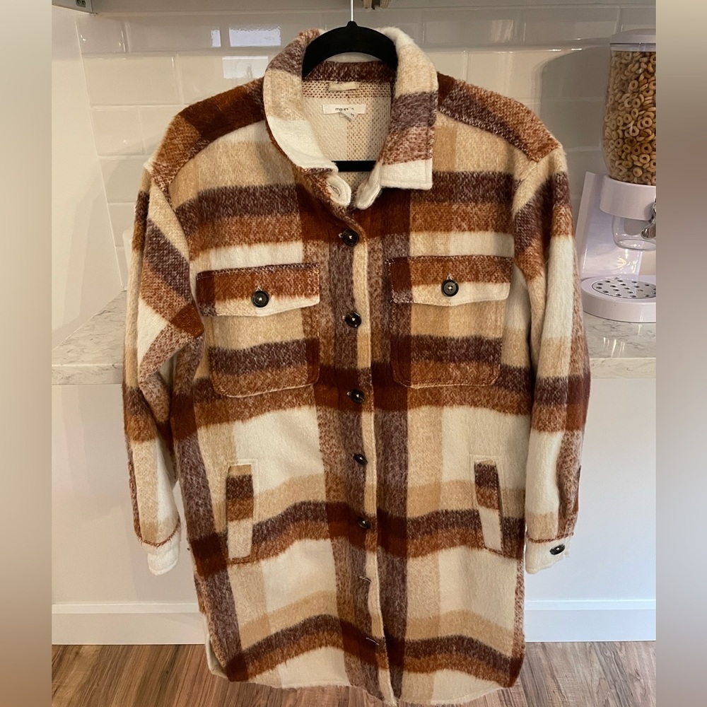Ladies size small plaid coat